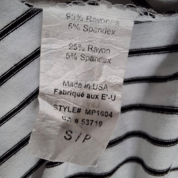 Cleo Blu A-Line Striped Swing Dress Size M Round Neck Sleeveless Stretch Jersey - Picture 14 of 14